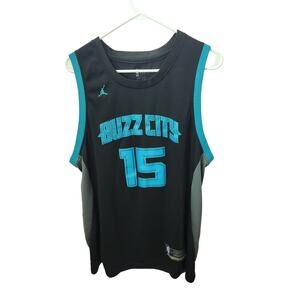 Charlotte‎ Hornets Kemba Walker Jordan Jersey Dri Fit Buzz City Mens XL
